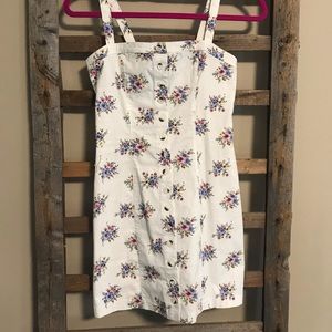 Forever 21 button down floral dress size S